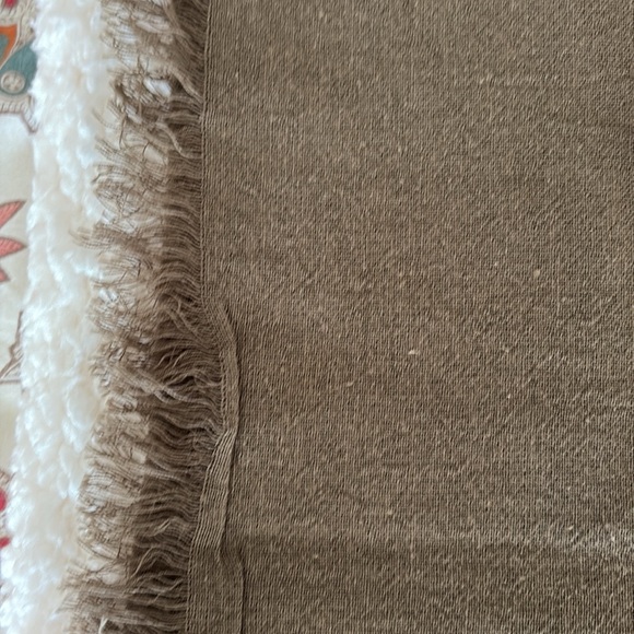 Madewell Olive, orange , navy wrap, scarf NWT - Picture 7 of 8